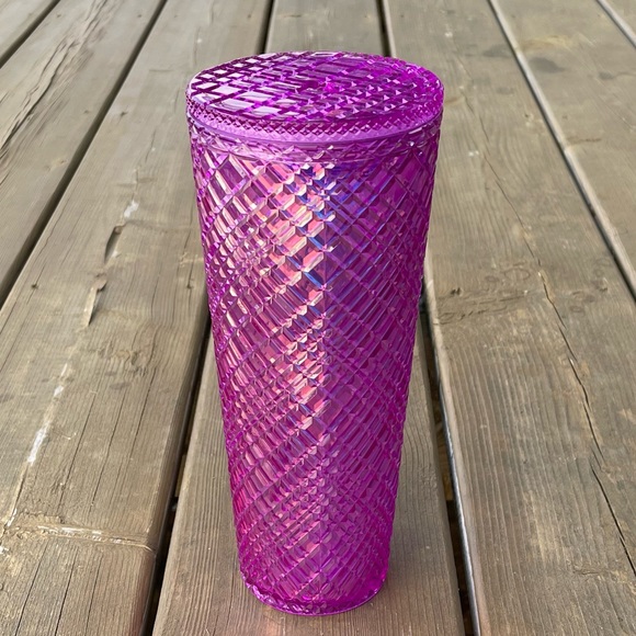 Starbucks Valentine’s 2021 Venti Purple Pink Taffy Iridescent Jewelled Tumbler - Picture 6 of 14